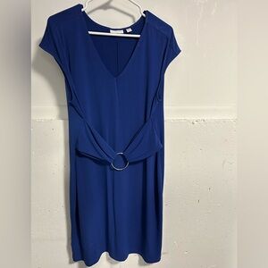 New York & Company Royal Blue Midi Dress